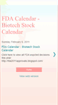 Mobile Screenshot of biotechstockcalendar.blogspot.com