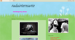 Desktop Screenshot of nadainteresantepormi.blogspot.com