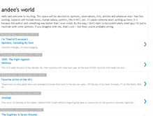 Tablet Screenshot of andeesworld.blogspot.com
