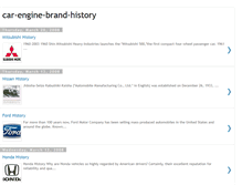 Tablet Screenshot of car-engine-brand-history.blogspot.com