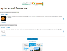 Tablet Screenshot of mysteriesandparanormal.blogspot.com