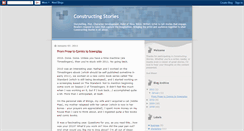 Desktop Screenshot of constructingstories.blogspot.com