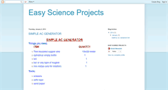 Desktop Screenshot of easyscienceprojects.blogspot.com