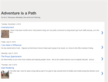 Tablet Screenshot of myadventureisapath.blogspot.com