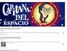 Tablet Screenshot of capitanadelespacio.blogspot.com