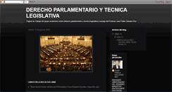 Desktop Screenshot of derechoparlementario.blogspot.com