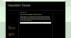 Desktop Screenshot of headdenstreet.blogspot.com