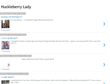 Tablet Screenshot of huckleberrylady.blogspot.com