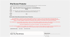 Desktop Screenshot of ipadprotector.blogspot.com