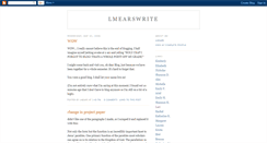 Desktop Screenshot of lmearswrite.blogspot.com