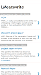 Mobile Screenshot of lmearswrite.blogspot.com