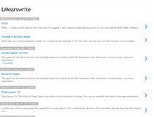 Tablet Screenshot of lmearswrite.blogspot.com