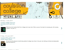 Tablet Screenshot of coulsdoncollegevisualarts.blogspot.com
