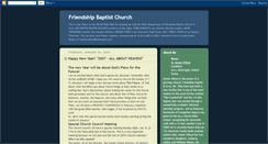 Desktop Screenshot of friendshipchurch.blogspot.com