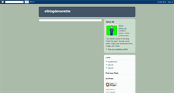 Desktop Screenshot of elblogdenanette.blogspot.com