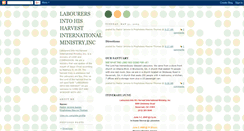 Desktop Screenshot of labourersintohisharvest.blogspot.com