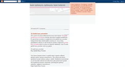 Desktop Screenshot of lazerepilasyonguzellikmerkezi.blogspot.com