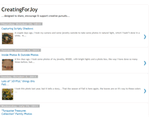 Tablet Screenshot of creatingforjoy.blogspot.com