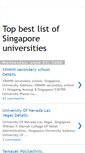 Mobile Screenshot of listofsingaporeuniversities.blogspot.com