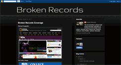 Desktop Screenshot of brokenrecordsdocumentary.blogspot.com