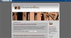 Desktop Screenshot of goldsteinhallpllc.blogspot.com