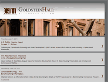 Tablet Screenshot of goldsteinhallpllc.blogspot.com