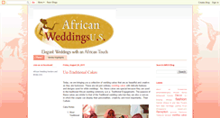 Desktop Screenshot of africanweddingsus.blogspot.com