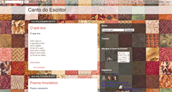 Desktop Screenshot of cantodoescritor.blogspot.com