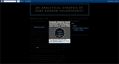 Desktop Screenshot of analyticalsynopsisofvoluntrouist.blogspot.com