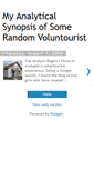 Mobile Screenshot of analyticalsynopsisofvoluntrouist.blogspot.com