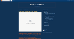 Desktop Screenshot of evoresearch.blogspot.com