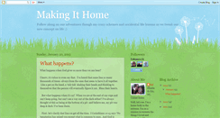 Desktop Screenshot of makingithomelc.blogspot.com