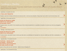 Tablet Screenshot of conhecaodireito.blogspot.com