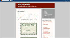 Desktop Screenshot of musicblogawards.blogspot.com