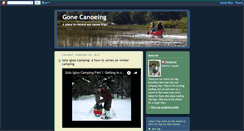 Desktop Screenshot of gonecanoeing.blogspot.com