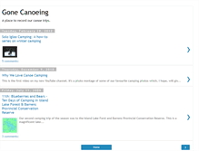 Tablet Screenshot of gonecanoeing.blogspot.com