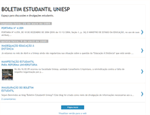 Tablet Screenshot of boletimestudantil-uniesp.blogspot.com