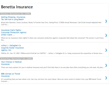 Tablet Screenshot of benettainsurance.blogspot.com