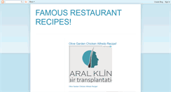 Desktop Screenshot of my-famous-restaurant-recipes.blogspot.com