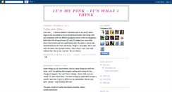 Desktop Screenshot of itsmypink.blogspot.com