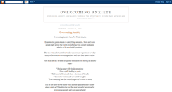 Desktop Screenshot of overcoming-anxiety.blogspot.com