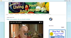 Desktop Screenshot of healthy-happy-life.blogspot.com