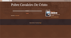 Desktop Screenshot of pobrecavaleirodecristo.blogspot.com