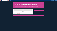 Desktop Screenshot of lpnwomensleague.blogspot.com