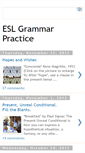 Mobile Screenshot of eslgrammarpractice.blogspot.com