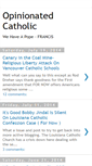 Mobile Screenshot of opinionatedcatholic.blogspot.com