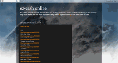 Desktop Screenshot of ez-cashonline.blogspot.com