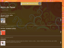 Tablet Screenshot of alemdopasso.blogspot.com