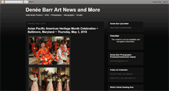 Desktop Screenshot of deneebarrartnews.blogspot.com