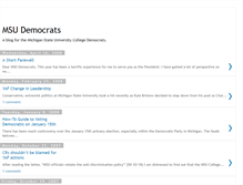 Tablet Screenshot of msudemocrats.blogspot.com